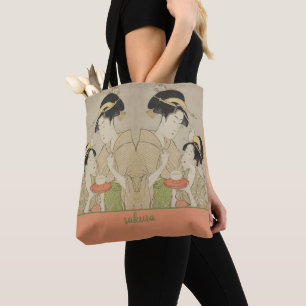 Tote Bag Une jeune fille qui offre du thé à une autre femme