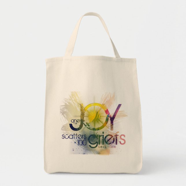 Tote Bag une joie disperse cent peines (Devant)