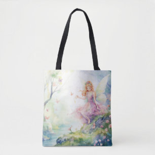 Tote Bag Une jolie fée de printemps