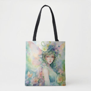 Tote Bag Une jolie fée printanière