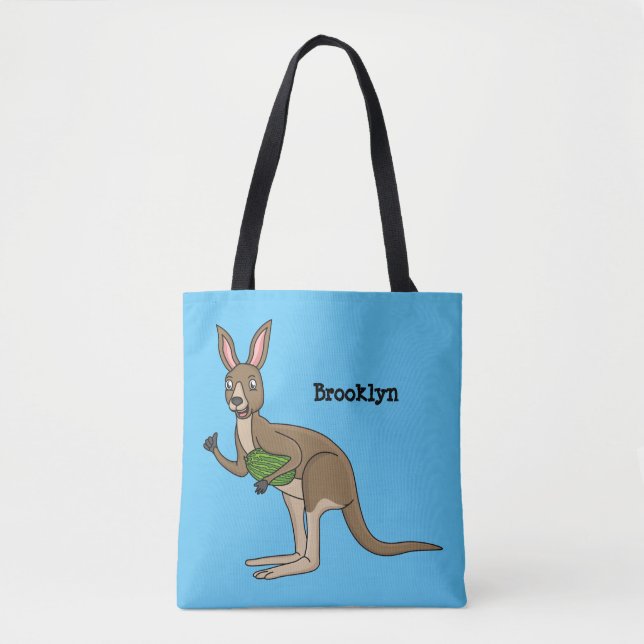 Tote Bag Une jolie illustration de kangourou australien (Devant)