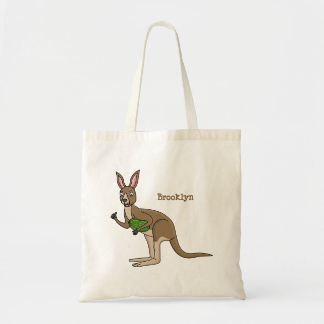 Tote Bag Une jolie illustration de kangourou australien (Devant)