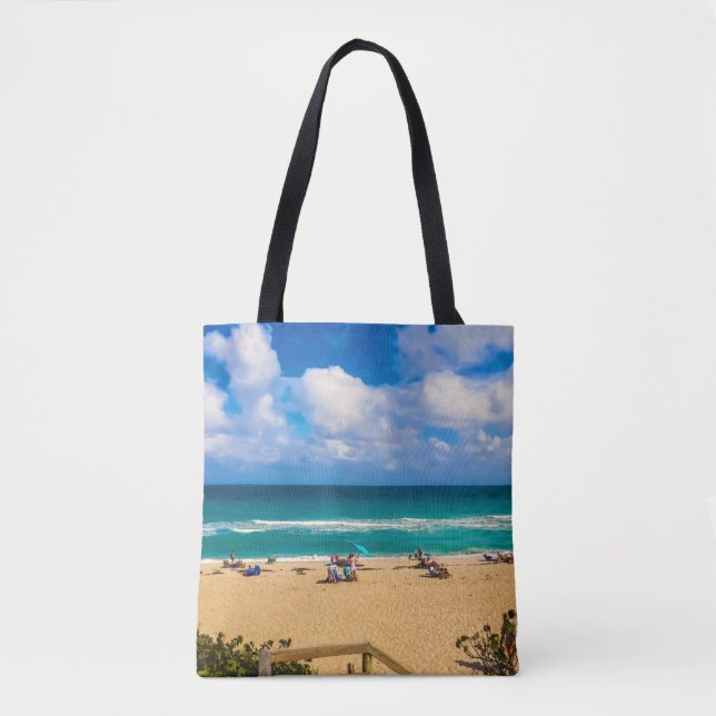 Tote Bag Une journée à la plage (Devant)