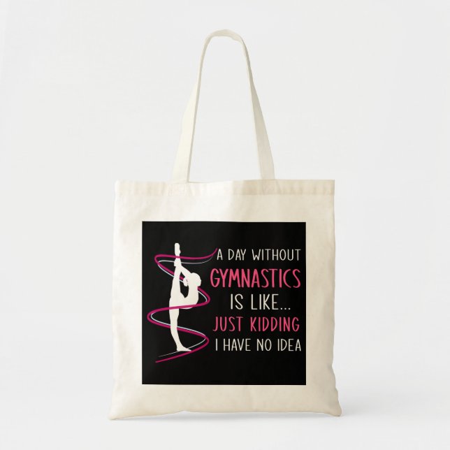 Tote Bag Une journée sans gymnastique amusante (Devant)