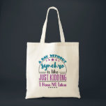 Tote Bag Une Journée Sans Synchro Funny Natation Synchronis<br><div class="desc">La conception de natation synchronisée est un cadeau amusant pour nageur synchronisé ou entraîneur synchro. Parfait pour les amateurs de natation artistique,  design dit : "Je jour sans synchro est comme plaisanter je n'ai aucune idée."</div>