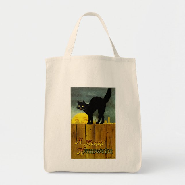 Tote Bag Une joyeuse Halloween (Devant)