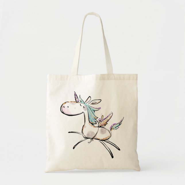 Tote Bag Une licorne magique (Devant)