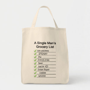 Tote Bag Une liste d'épicerie pour homme unique