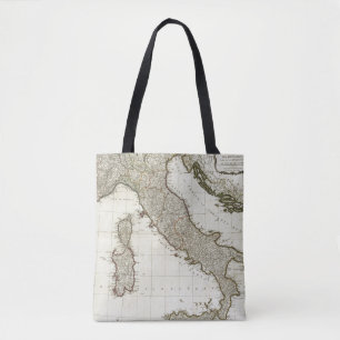 Tote Bag Une nouvelle carte de l'Italie avec les îles de la