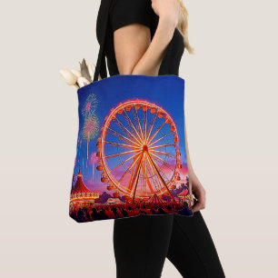 Tote Bag Une nuit de lumières festives