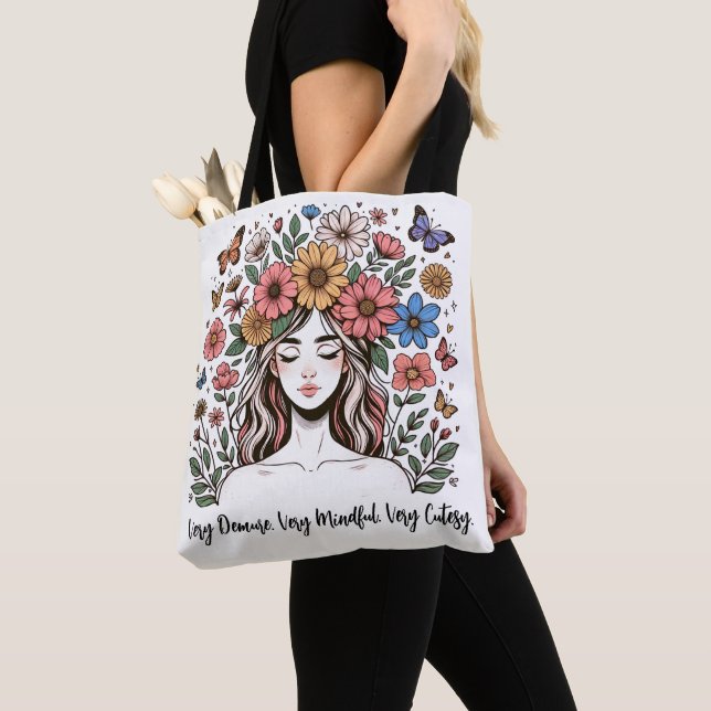 Tote Bag Une pudeur tendance de cutesy (De près)