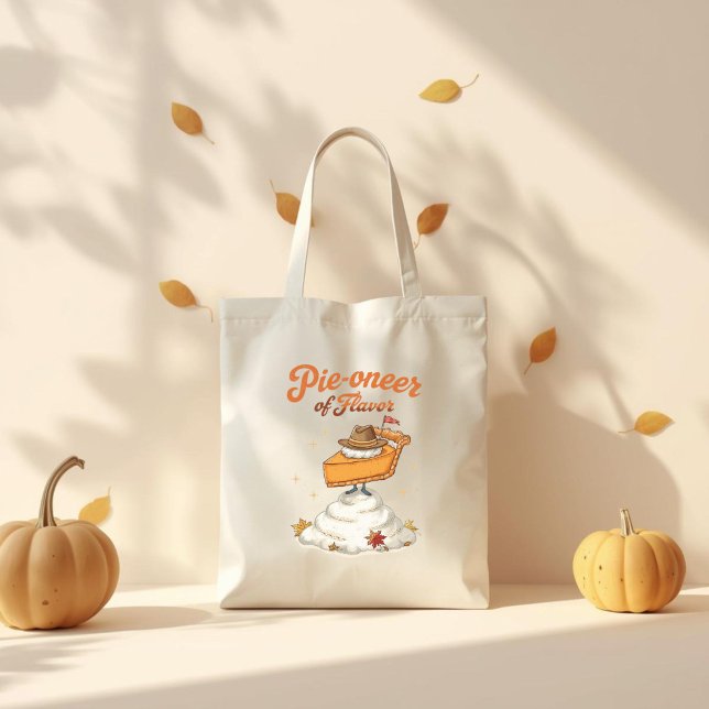 Tote Bag Une tarte de saveur - Citrouille tarte Thanksgivin (Créateur téléchargé)