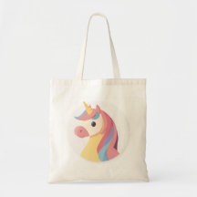 Une tête de licorne de couleur douce