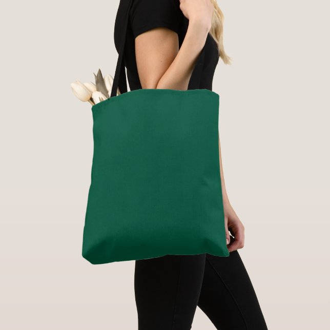 Tote Bag Une texture vert foncé uni et lisse (De près)