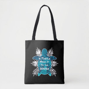 Tote Bag Une Tortue L'A Fait À L'Eau Tropical Wow