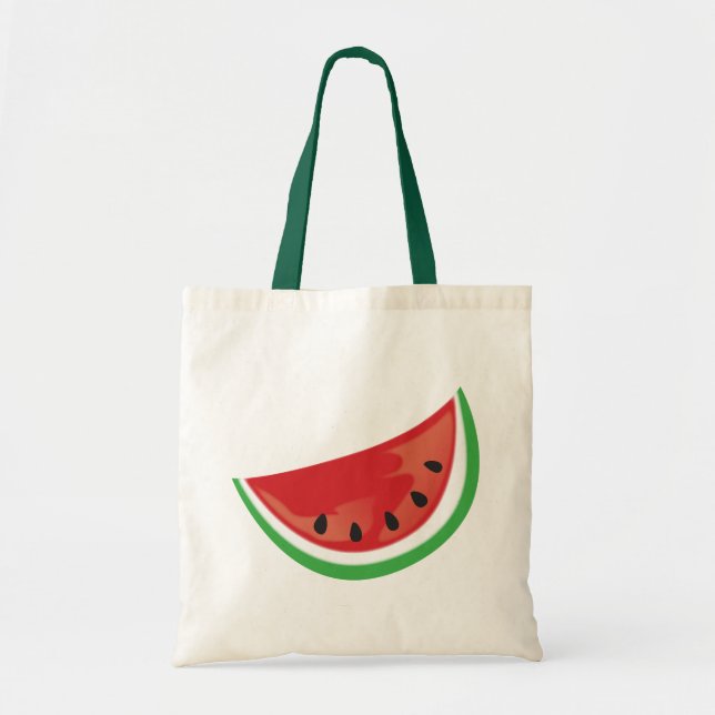 Tote Bag Une tranche de pastèque juteuse (Devant)