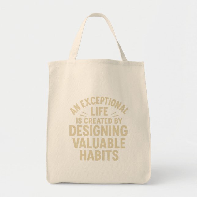 Tote Bag Une vie exceptionnelle (Devant)