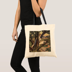 Tote Bag Une vue des arbres par Jessie Willcox Smith