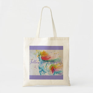 Tote Bag Unicorn aquarelle peinture Rainbow Girls Cadeaux