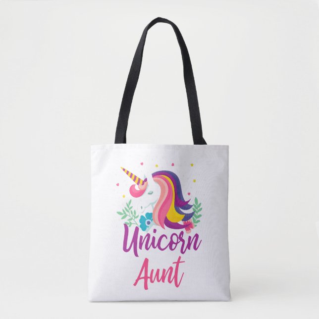 Tote Bag Unicorn aunt (Devant)