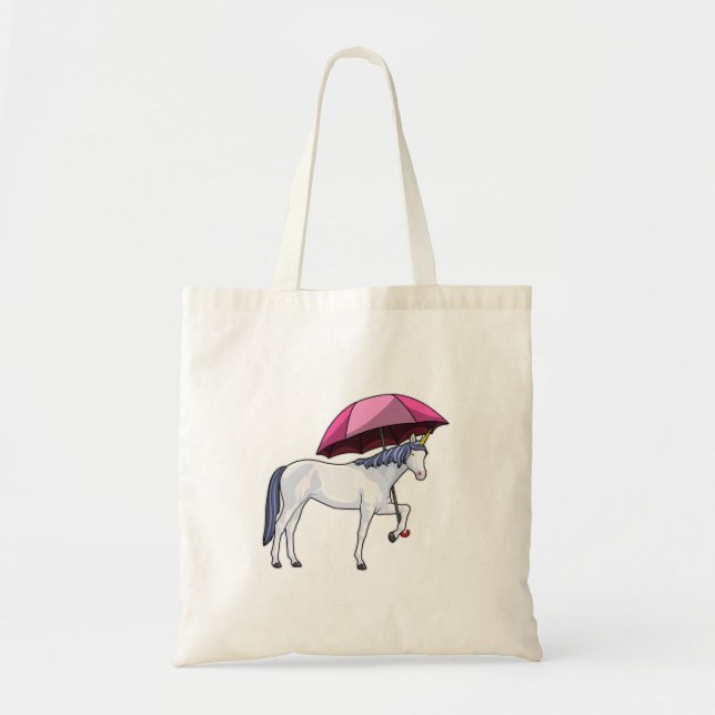 Tote Bag Unicorn avec Umbrella (Devant)