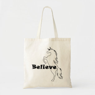 Tote Bag Unicorn Believe Design - Budget Fourre-tout