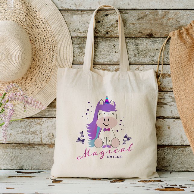 Tote Bag Unicorn Cadeaux de fête d'anniversaire Couleurs ar (Créateur téléchargé)