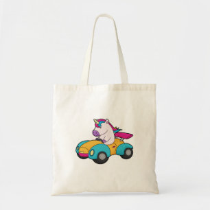 Tote Bag Unicorn Car