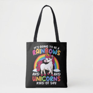 Tote Bag Unicorn Cute Whimsical Funny Rainbows Et Unicorns