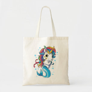 Tote Bag Unicorn Mermaid Mermicorn
