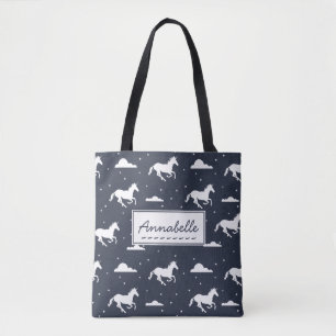 Tote Bag Unicorn Midnight Sky Motif personnalisé