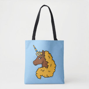 Tote Bag Unicorne Afro Jaune