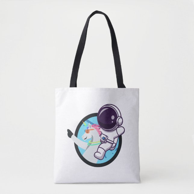 Tote Bag Unicorne astronaute (Devant)