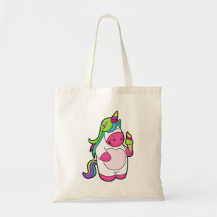 Tote Bag Unicorne avec gaufre Glace