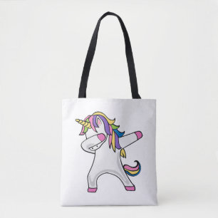 Tote Bag Unicorne Dabbing drôle
