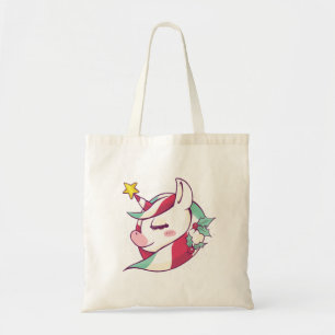 Tote Bag Unicorne de Noël