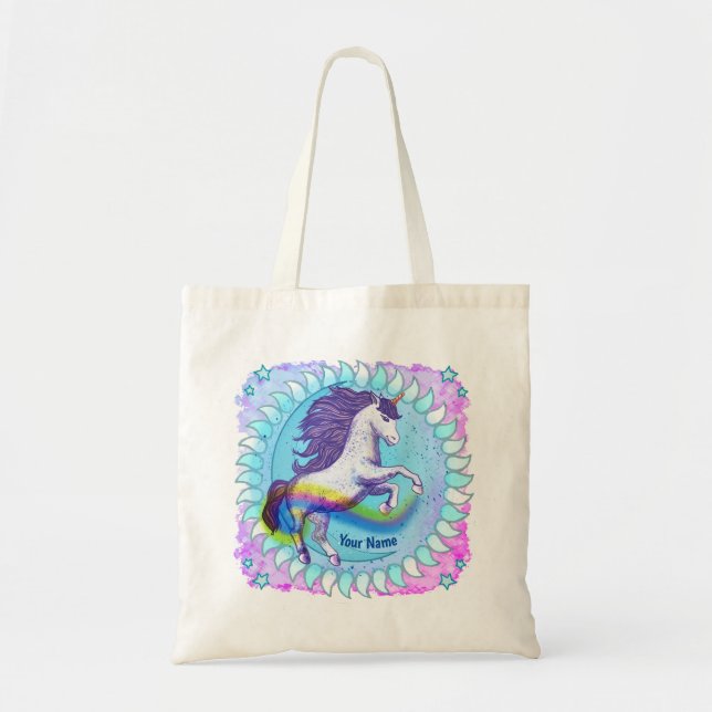 Tote Bag Unicorne en gras (Devant)