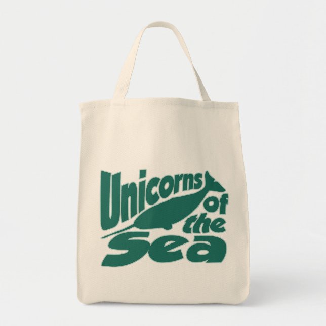 Tote Bag Unicorne Narwhal de la mer (Devant)