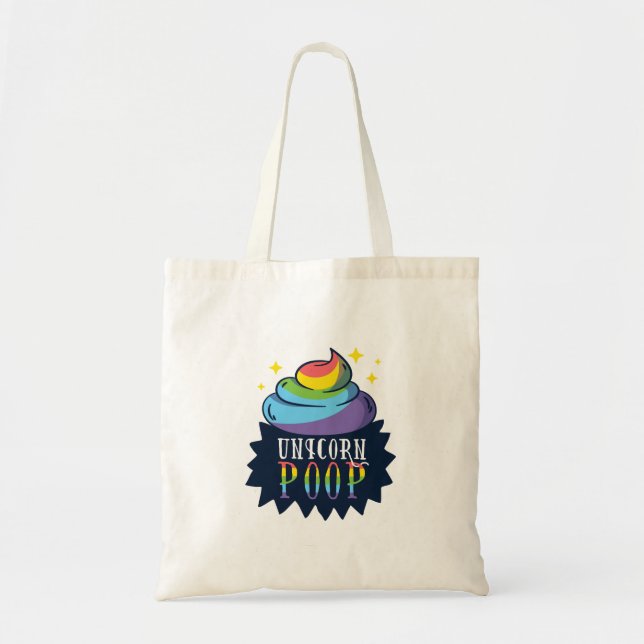 Tote Bag Unicorne Poop (Devant)