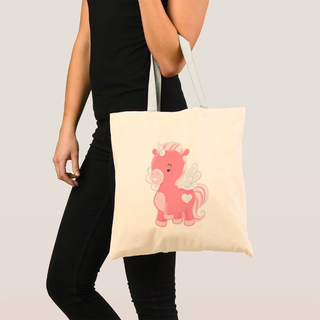 Tote Bag Unicorne rose (Créateur téléchargé)