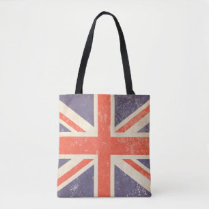 Tote Bag Union Jack britannique en détresse