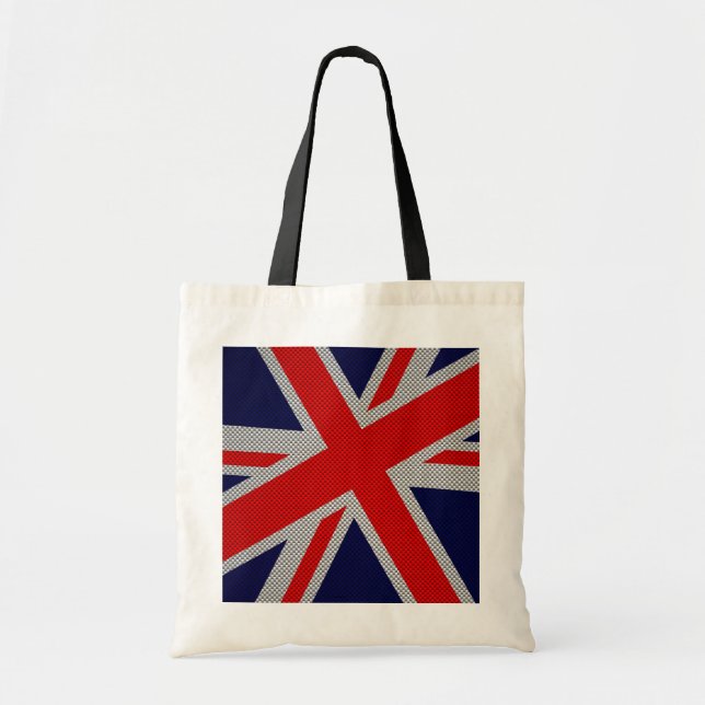 Tote Bag Union Jack moderne sur l'impression en fibre de ca (Devant)