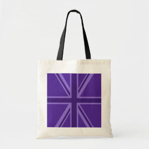 Tote Bag Union Jack violette vibrante
