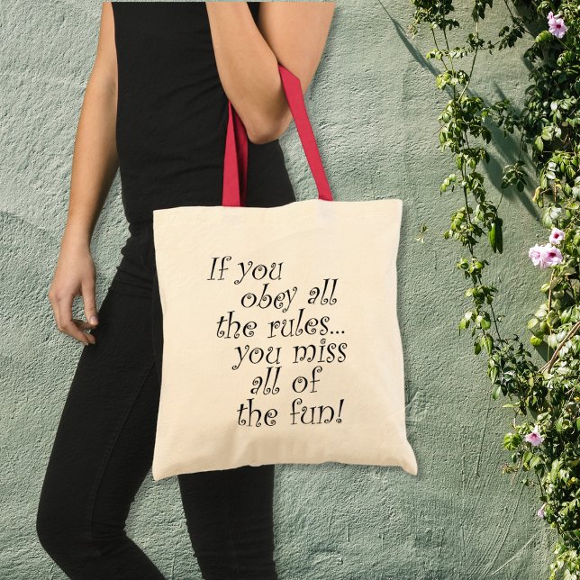 Tote Bag Unique et drôle citations cadeaux d'anniversaire p (A funny reusable tote bag for a personalized gift idea. Just add a name and photo to the back!)