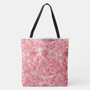 Tote Bag Unique Rose Rose Grande Fourre-tout