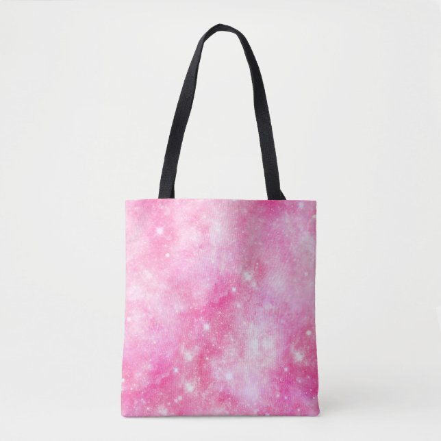 Tote Bag Univers de galaxie rose (Devant)