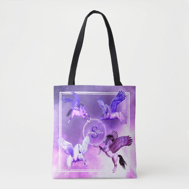 Tote Bag Univers Magique Pegasus. (Devant)