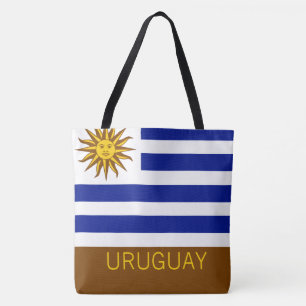 Tote Bag Uruguay Drapeau rayé Pays Garde-voyage