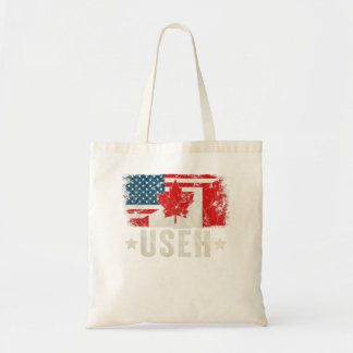 Tote Bag Us Eh Américain Drapeau Canadien Vintage Fête du C