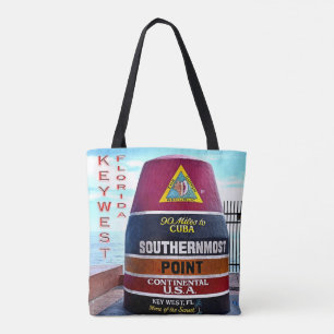 Tote Bag US Florida - Key West - Bouée à pointe la plus au